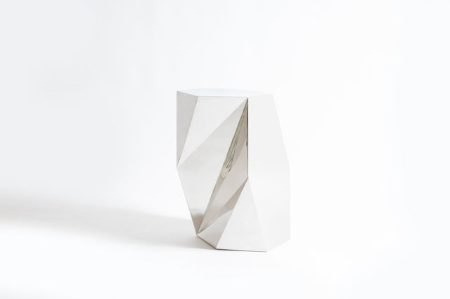 Delaunay Stool - Polished - White Studios