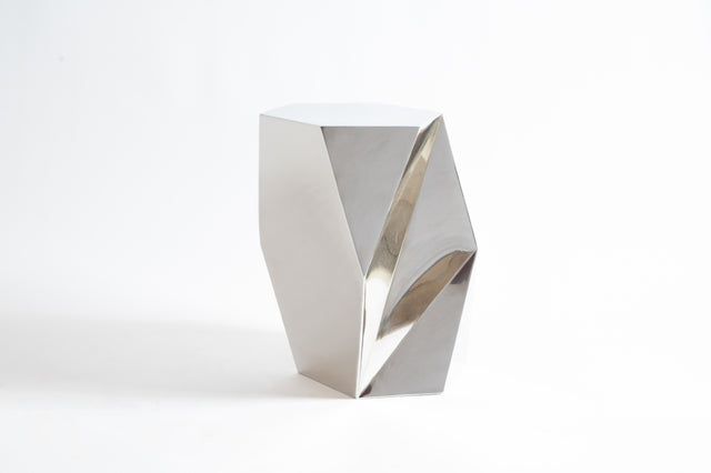 Delaunay Stool - Polished - White Studios