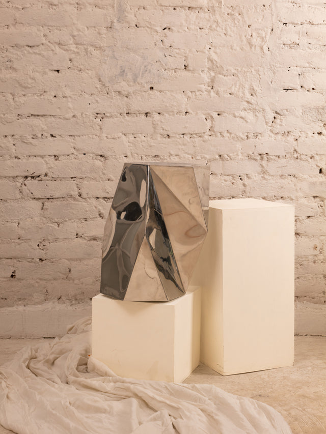 Delaunay Stool - Polished - White Studios