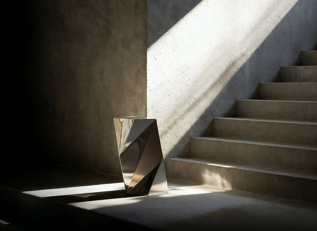 Delaunay Stool - Polished - White Studios