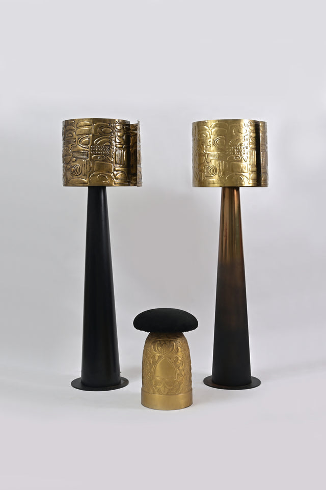 Regal floor lamp