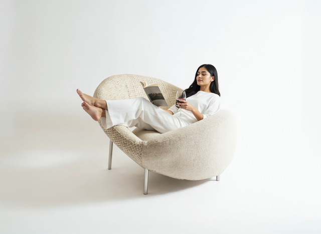 Ellipse Lounger - White Studios
